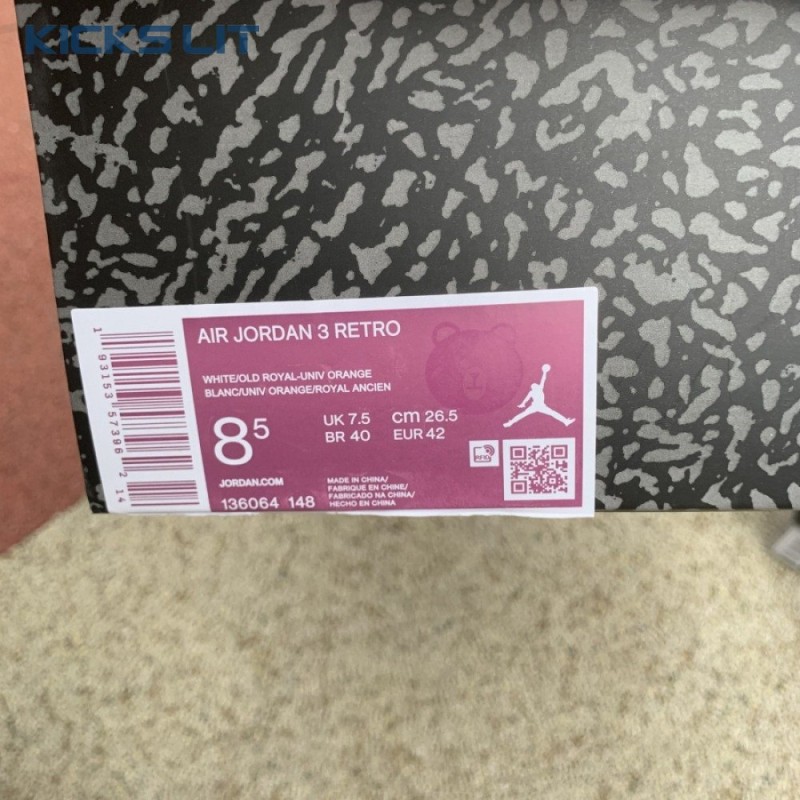 Air Jordan 3 Retro 'Knicks' Men's Air Jordan 3 Retro 'Knicks' Men's