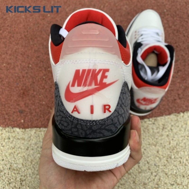 Air Jordan 3 Retro Denim SE 'Fire Red' Men's Air Jordan 3 Retro Denim SE 'Fire Red' Men's