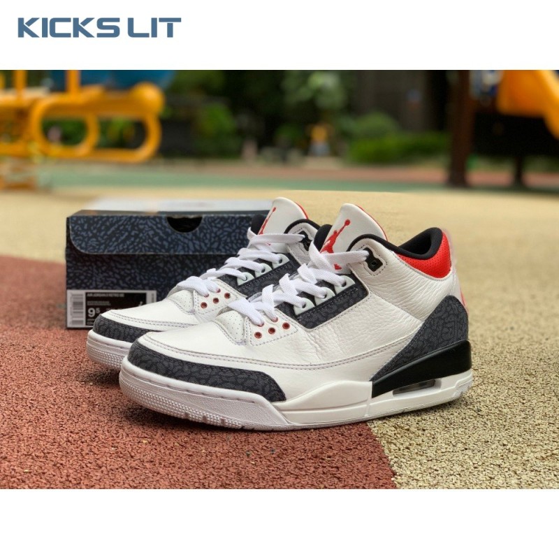 Air Jordan 3 Retro Denim SE 'Fire Red' Men's Air Jordan 3 Retro Denim SE 'Fire Red' Men's