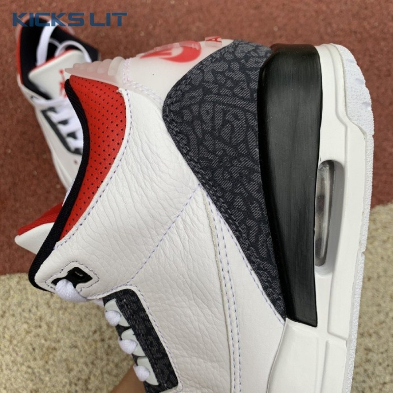 Air Jordan 3 Retro Denim SE 'Fire Red' Men's Air Jordan 3 Retro Denim SE 'Fire Red' Men's