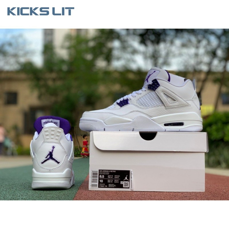 Air Jordan 4 Retro 'Purple Metallic' Unisex Air Jordan 4 Retro 'Purple Metallic' Unisex