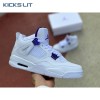 Air Jordan 4 Retro 'Purple Metallic' Unisex