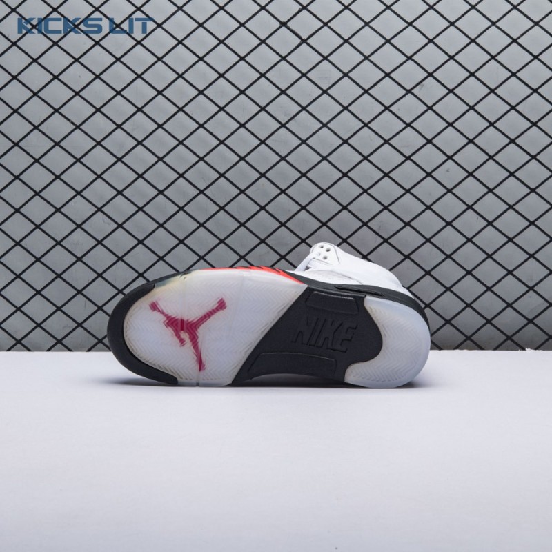 Jordan 5 Retro Fire Red Silver Tongue (2020) DA1911-102 Men's Jordan 5 Retro Fire Red Silver Tongue (2020) DA1911-102 Men's