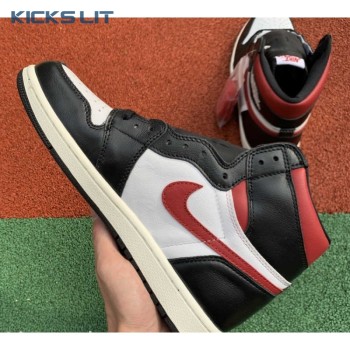 Jordan 1 Retro High Black Gym Red Men's