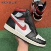 Jordan 1 Retro High Black Gym Red Men's