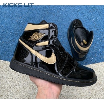 Jordan 1 Retro High Black Metallic Gold (2020) Unisex