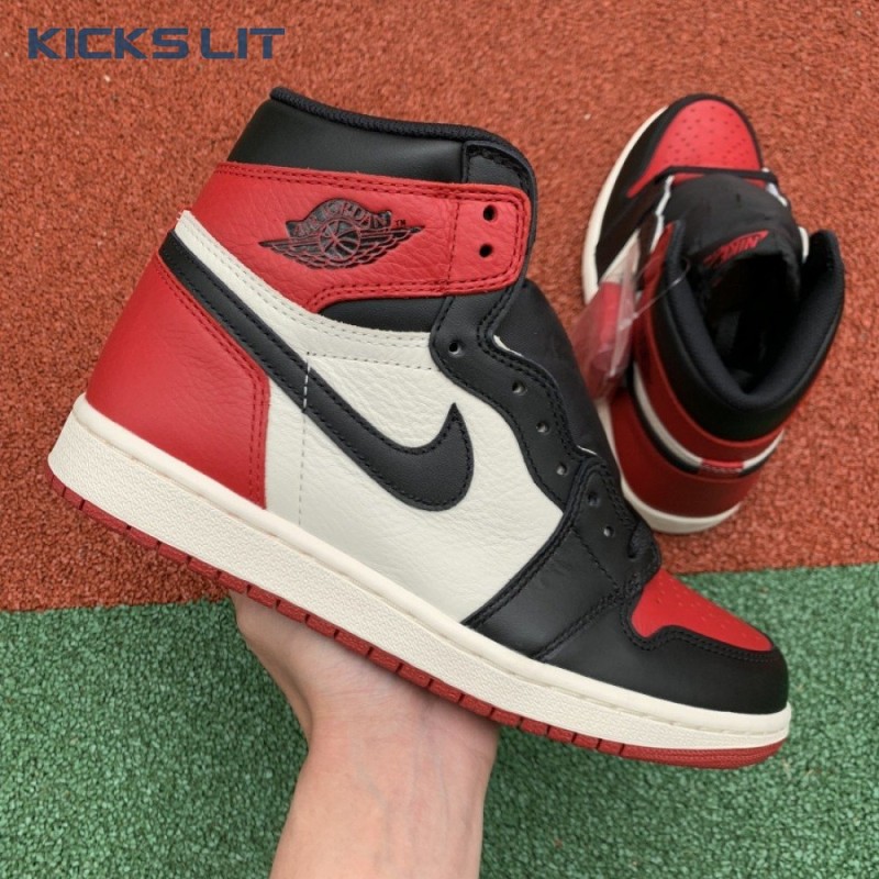 Jordan 1 Retro High Bred Toe Unisex Jordan 1 Retro High Bred Toe Unisex