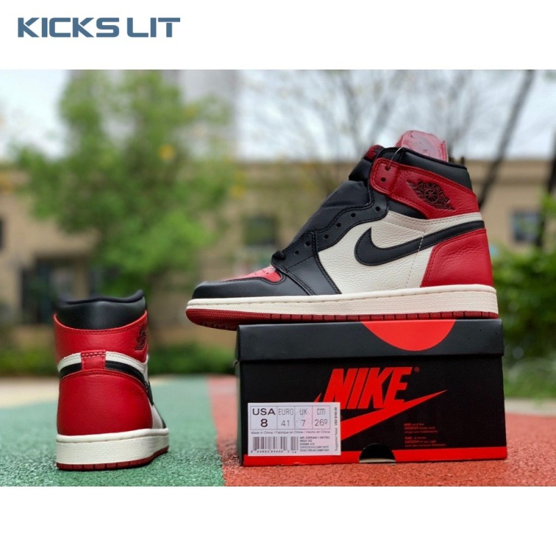 Jordan 1 Retro High Bred Toe Unisex Jordan 1 Retro High Bred Toe Unisex