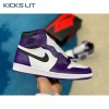 Jordan 1 Retro High Court Purple White Men's