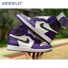 Jordan 1 Retro High Court Purple White Men's