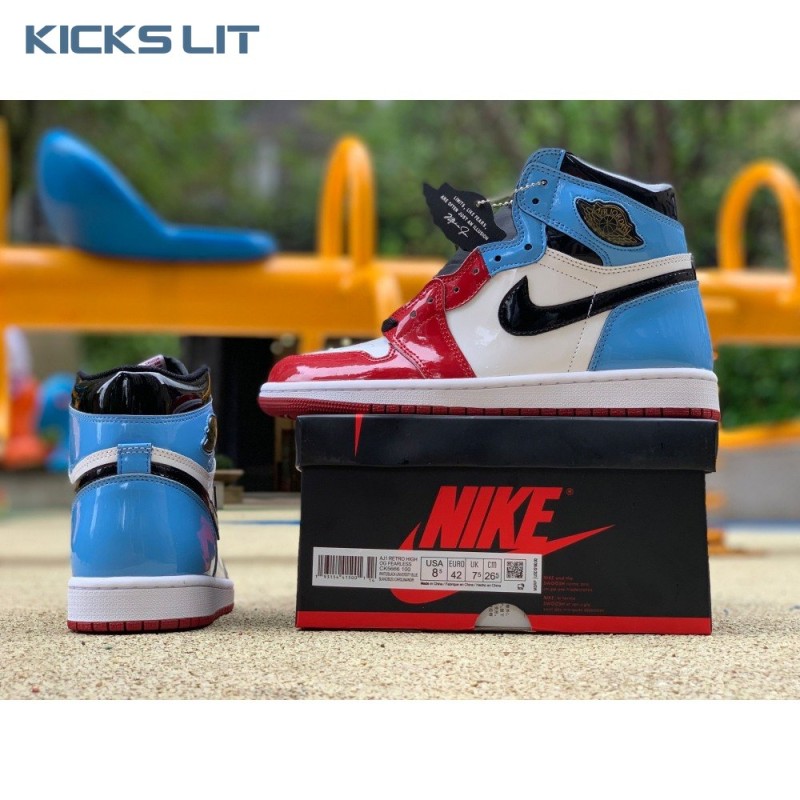 Jordan 1 Retro High Fearless UNC Chicago Men's Jordan 1 Retro High Fearless UNC Chicago Men's