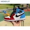Jordan 1 Retro High Fearless UNC Chicago Men's