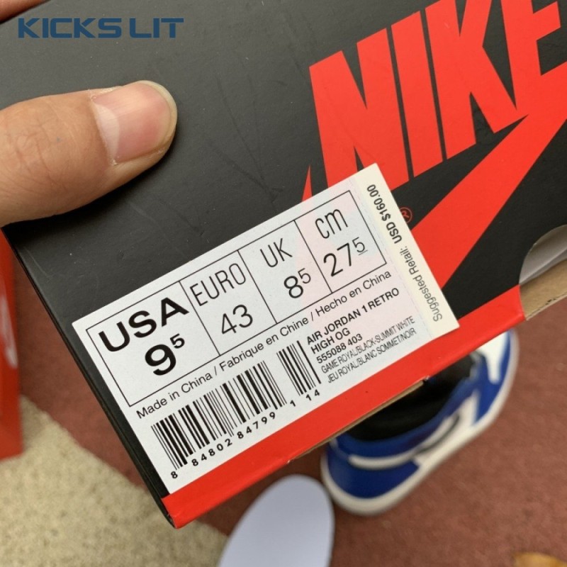 Jordan 1 Retro High Game Royal Men's Jordan 1 Retro High Game Royal Men's