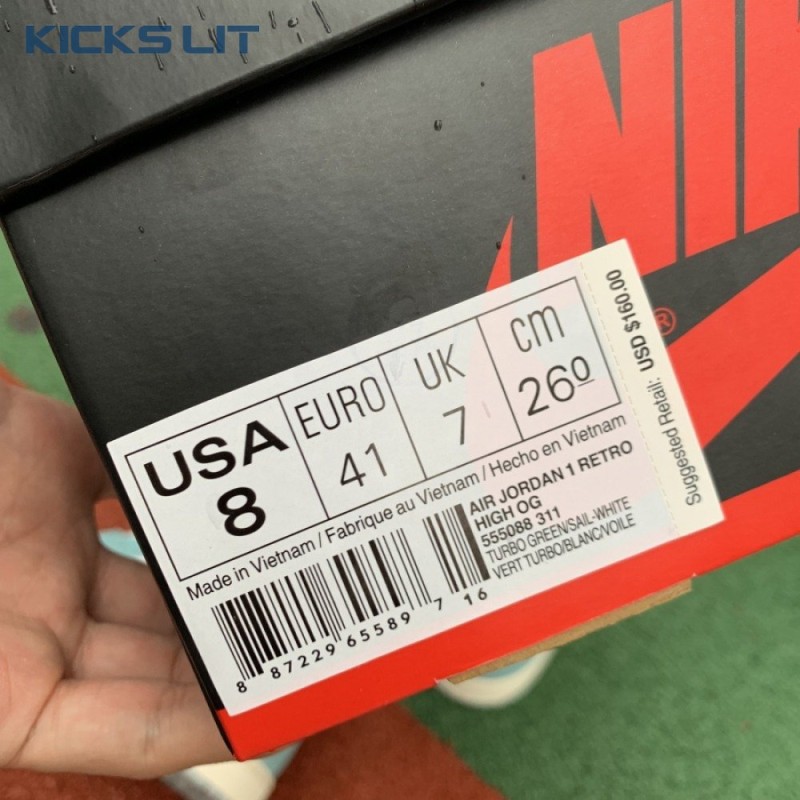 Jordan 1 Retro High Turbo Green Men's Jordan 1 Retro High Turbo Green Men's