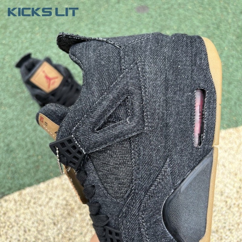 Jordan 4 Retro Levi's Black Men's Jordan 4 Retro Levi's Black Men's