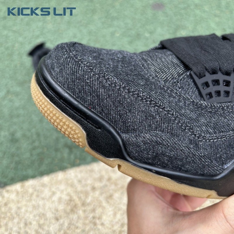Jordan 4 Retro Levi's Black Men's Jordan 4 Retro Levi's Black Men's