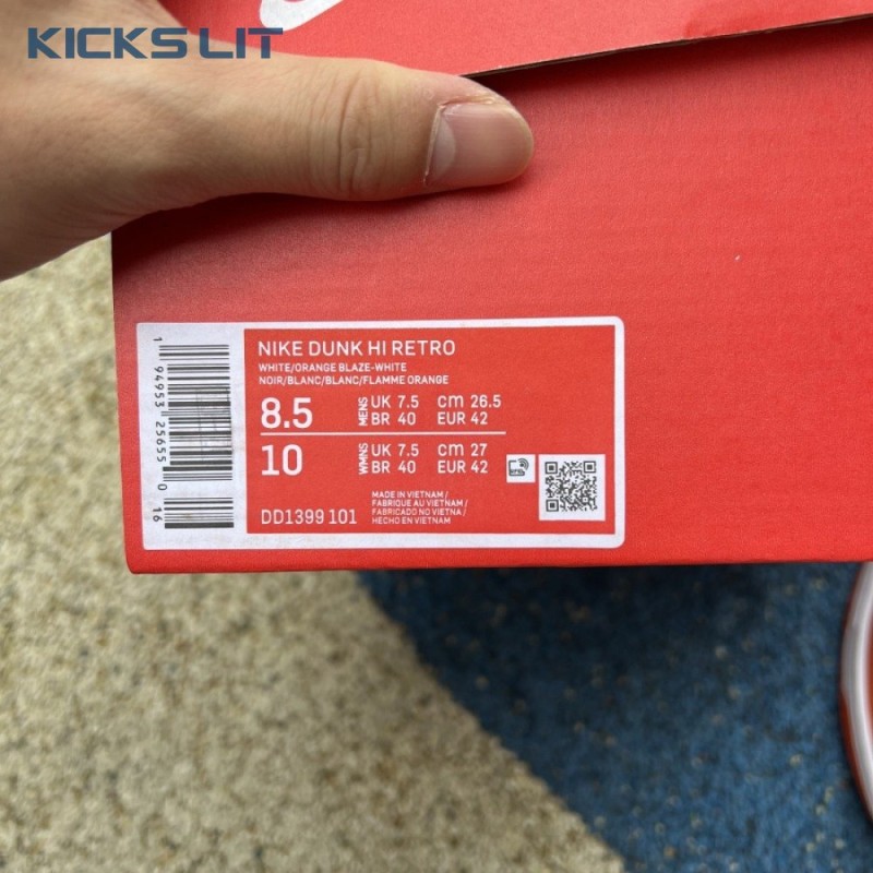 Dunk High 'Syracuse' 2021 Unisex Dunk High 'Syracuse' 2021 Unisex