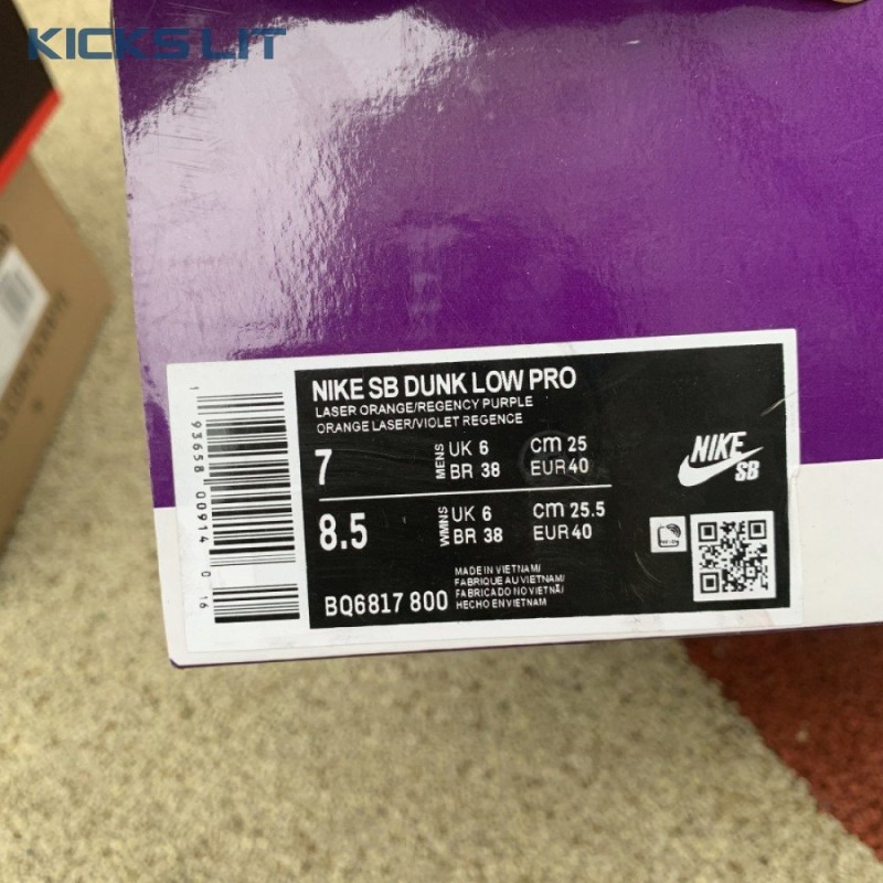 Dunk Low Pro SB 'Laser Orange' Unisex Dunk Low Pro SB 'Laser Orange' Unisex