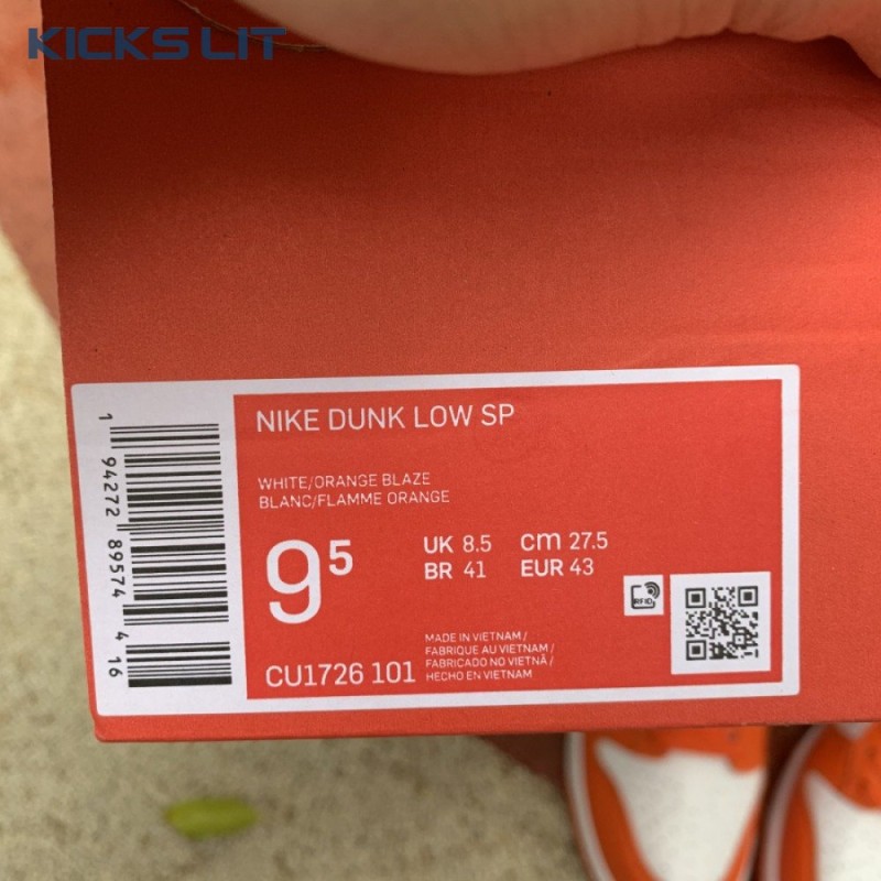 Dunk Low Retro SP 'Syracuse' Unisex Dunk Low Retro SP 'Syracuse' Unisex