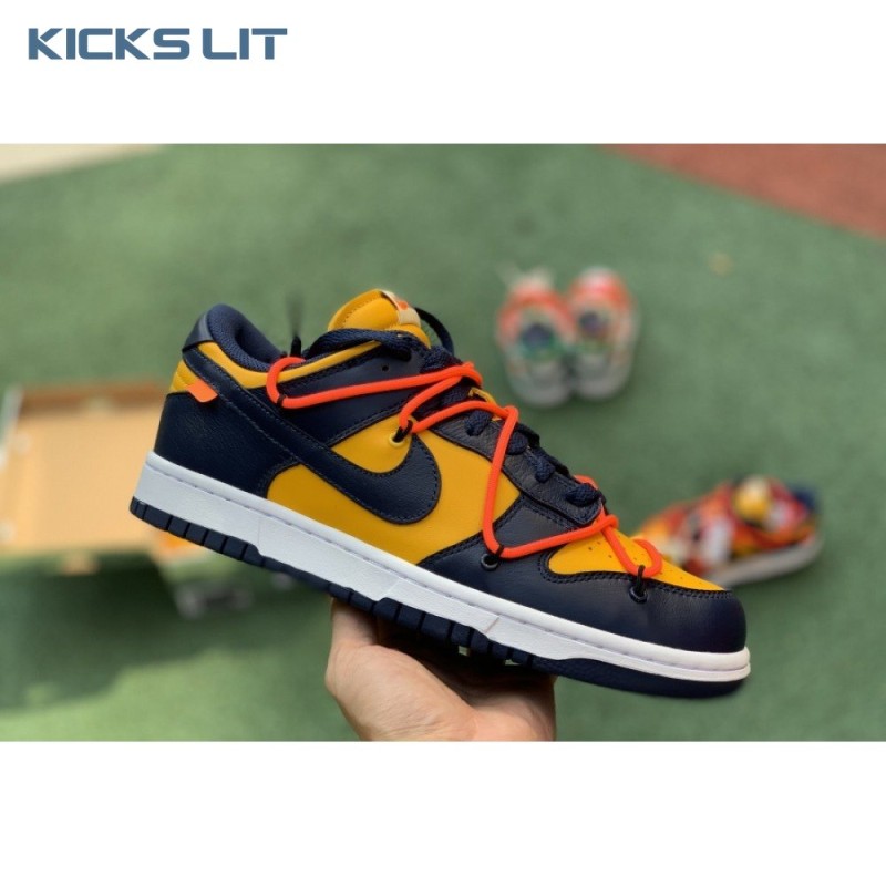 Off-White x Dunk Low 'University Gold' Unisex Off-White x Dunk Low 'University Gold' Unisex