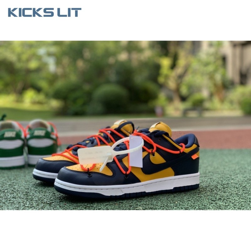 Off-White x Dunk Low 'University Gold' Unisex Off-White x Dunk Low 'University Gold' Unisex