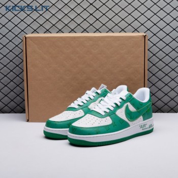 Nike Air Force 1 Low By Virgil Abloh White Green Men's Nike Air Force 1 Low By Virgil Abloh White Green Men's