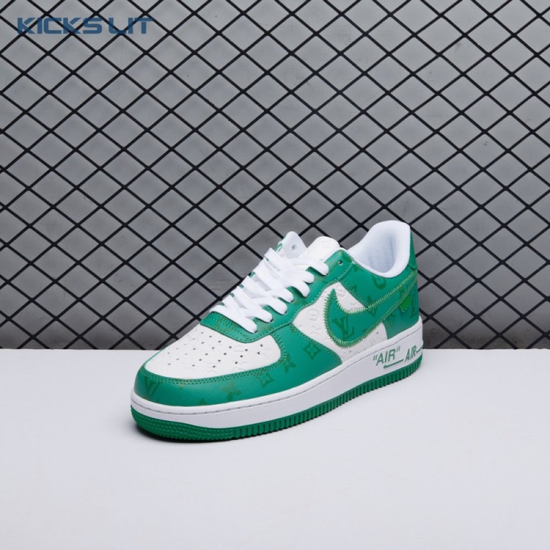 Nike Air Force 1 Low By Virgil Abloh White Green Men's Nike Air Force 1 Low By Virgil Abloh White Green Men's