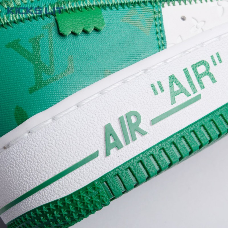 Nike Air Force 1 Low By Virgil Abloh White Green Men's Nike Air Force 1 Low By Virgil Abloh White Green Men's