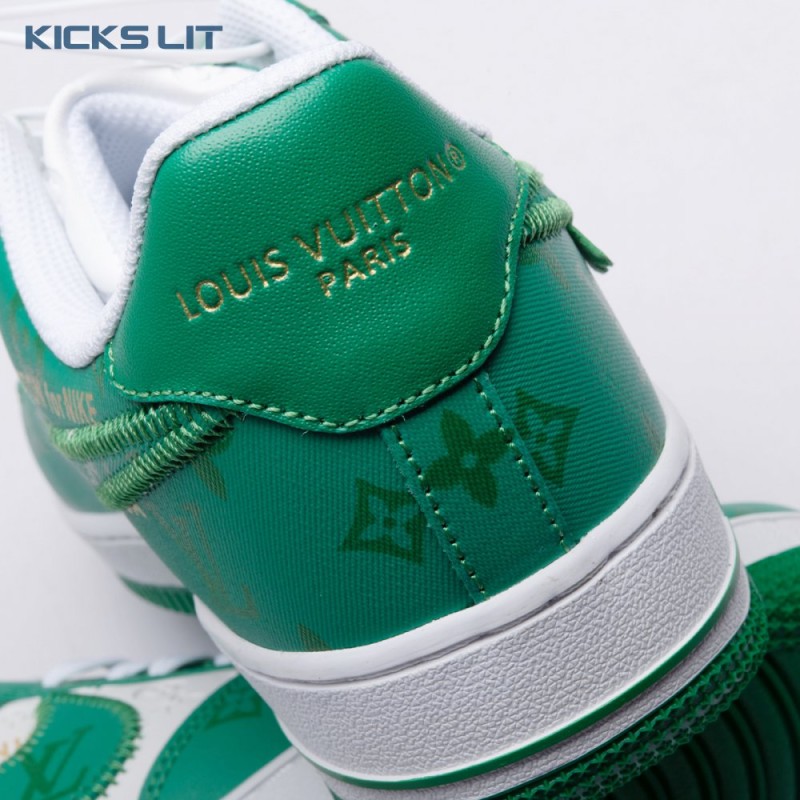 Nike Air Force 1 Low By Virgil Abloh White Green Men's Nike Air Force 1 Low By Virgil Abloh White Green Men's