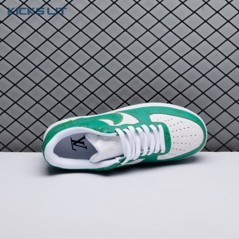 Nike Air Force 1 Low By Virgil Abloh White Green Men's Nike Air Force 1 Low By Virgil Abloh White Green Men's