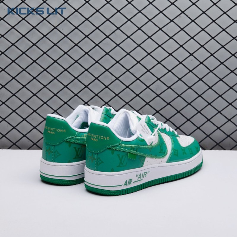 Nike Air Force 1 Low By Virgil Abloh White Green Men's Nike Air Force 1 Low By Virgil Abloh White Green Men's