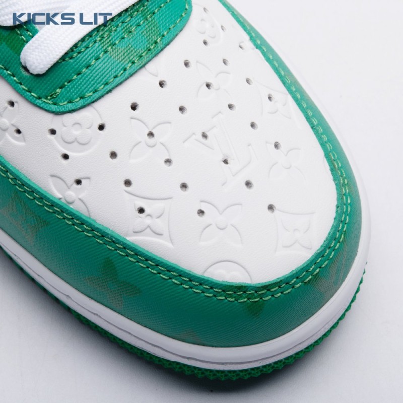 Nike Air Force 1 Low By Virgil Abloh White Green Men's Nike Air Force 1 Low By Virgil Abloh White Green Men's