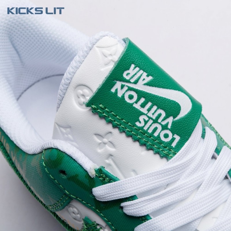 Nike Air Force 1 Low By Virgil Abloh White Green Men's Nike Air Force 1 Low By Virgil Abloh White Green Men's