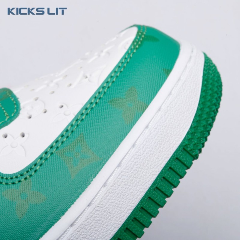 Nike Air Force 1 Low By Virgil Abloh White Green Men's Nike Air Force 1 Low By Virgil Abloh White Green Men's