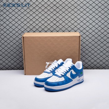 Nike Air Force 1 Low By Virgil Abloh White Royal Unisex Nike Air Force 1 Low By Virgil Abloh White Royal Unisex
