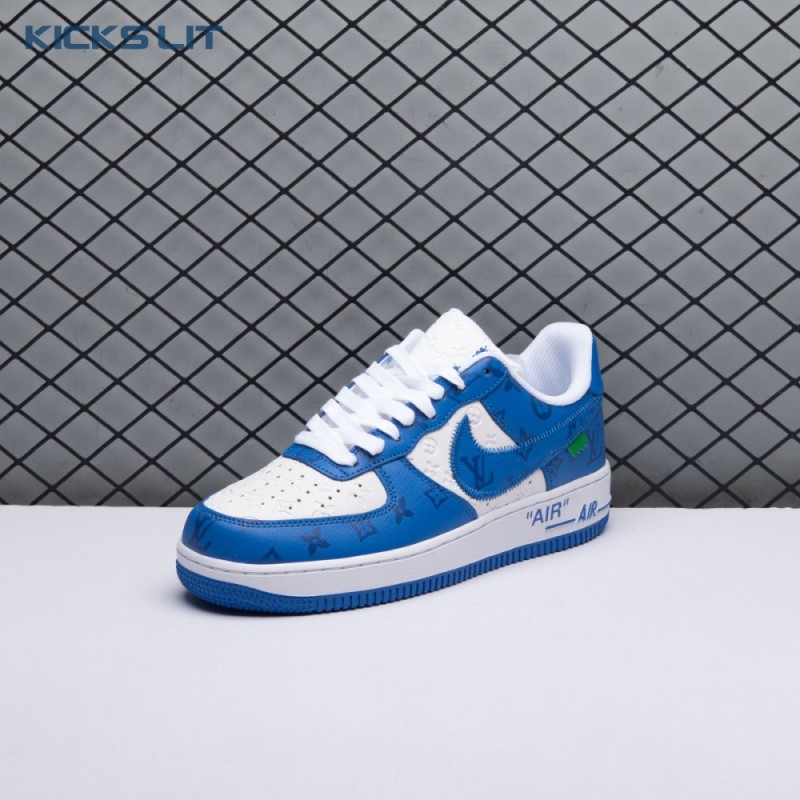 Nike Air Force 1 Low By Virgil Abloh White Royal Unisex Nike Air Force 1 Low By Virgil Abloh White Royal Unisex