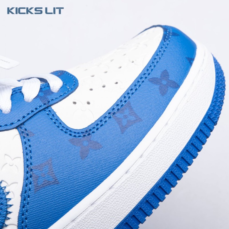 Nike Air Force 1 Low By Virgil Abloh White Royal Unisex Nike Air Force 1 Low By Virgil Abloh White Royal Unisex