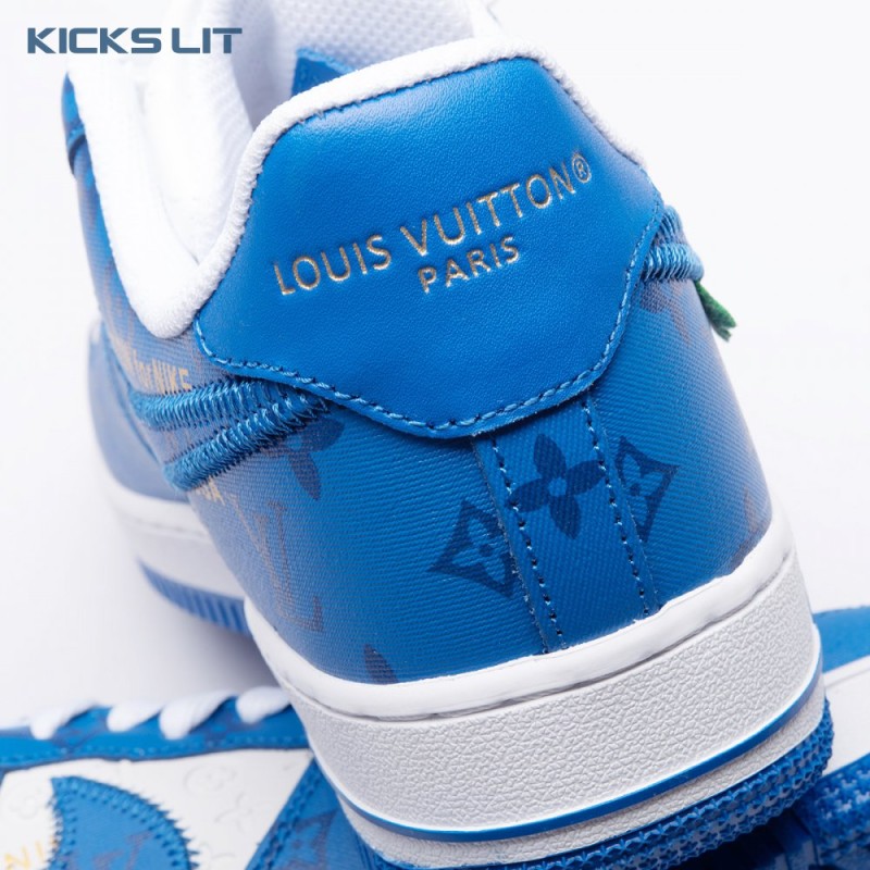 Nike Air Force 1 Low By Virgil Abloh White Royal Unisex Nike Air Force 1 Low By Virgil Abloh White Royal Unisex