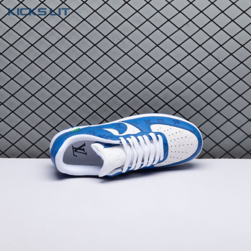 Nike Air Force 1 Low By Virgil Abloh White Royal Unisex Nike Air Force 1 Low By Virgil Abloh White Royal Unisex