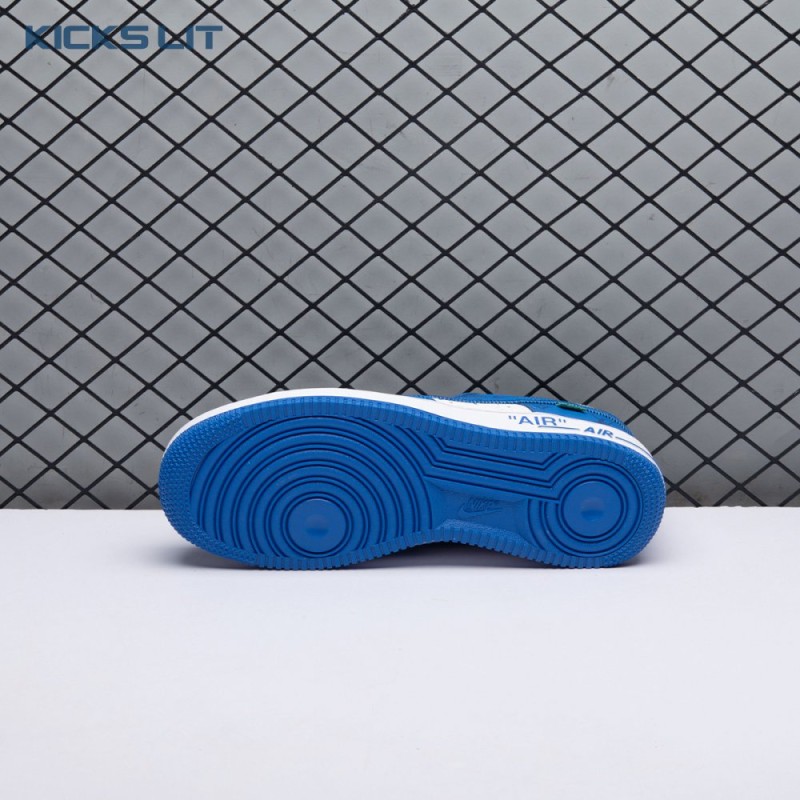 Nike Air Force 1 Low By Virgil Abloh White Royal Unisex Nike Air Force 1 Low By Virgil Abloh White Royal Unisex