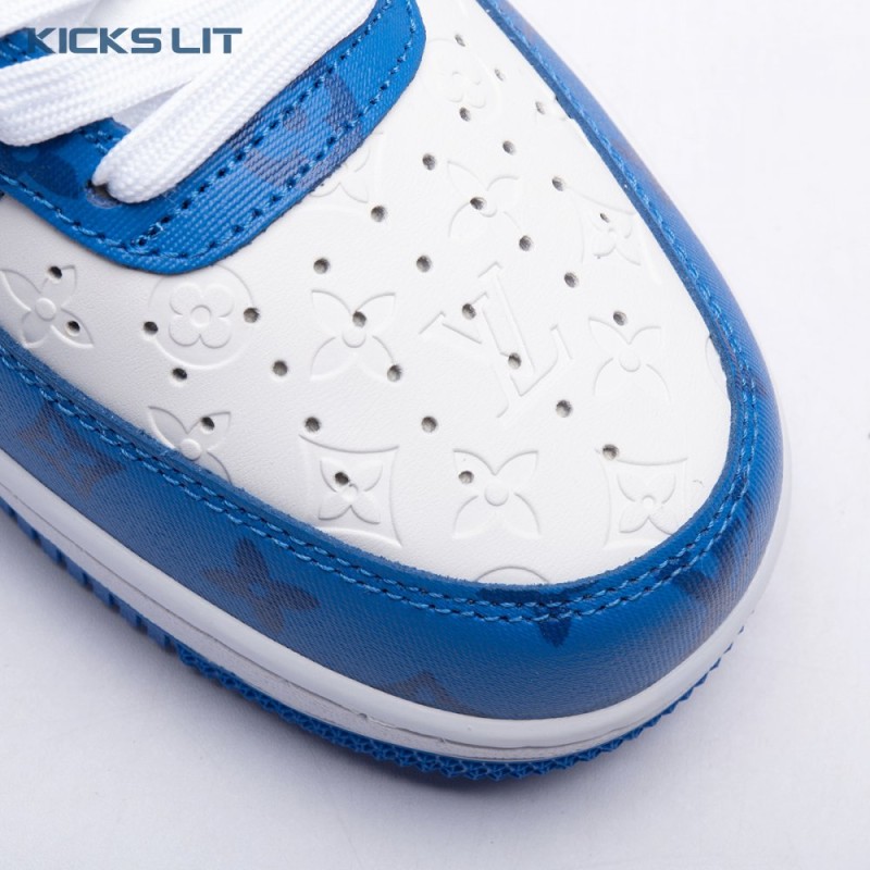 Nike Air Force 1 Low By Virgil Abloh White Royal Unisex Nike Air Force 1 Low By Virgil Abloh White Royal Unisex