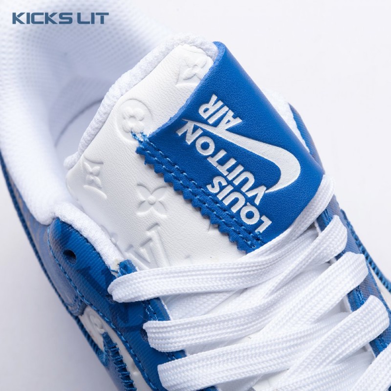Nike Air Force 1 Low By Virgil Abloh White Royal Unisex Nike Air Force 1 Low By Virgil Abloh White Royal Unisex