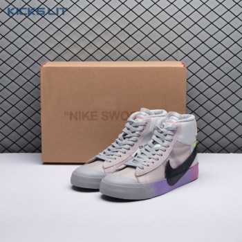 Nike Blazer Mid Off-White Wolf Grey Serena Queen AA3832-002 Unisex
