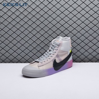 Nike Blazer Mid Off-White Wolf Grey Serena Queen AA3832-002 Unisex