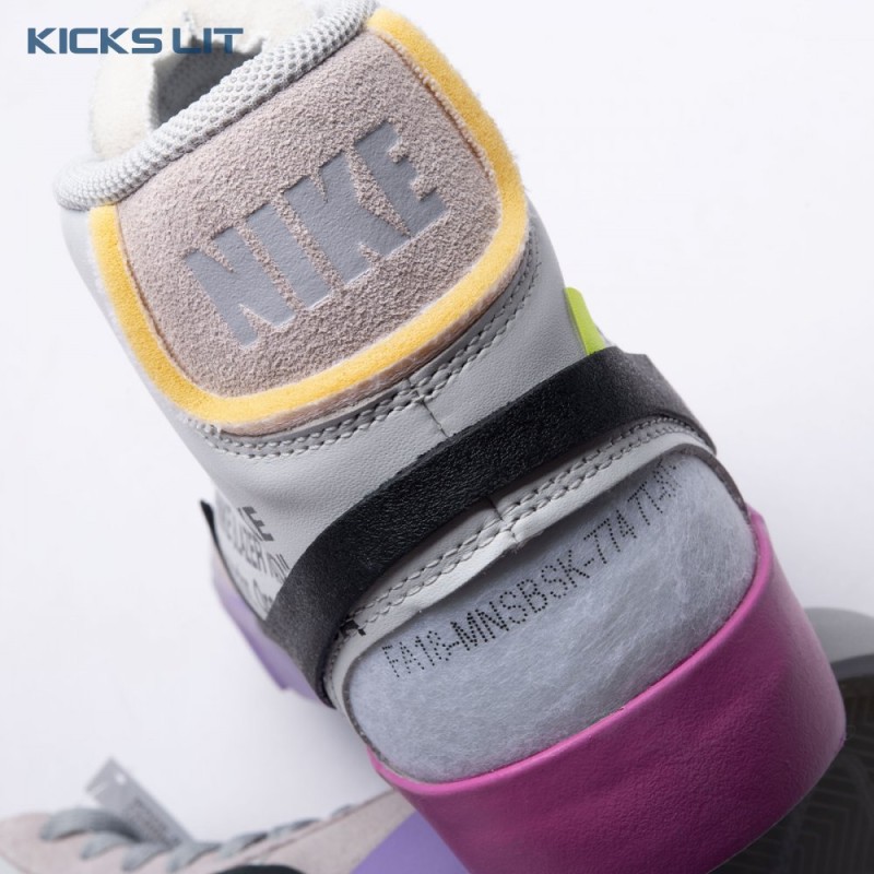 Nike Blazer Mid Off-White Wolf Grey Serena Queen AA3832-002 Unisex Nike Blazer Mid Off-White Wolf Grey Serena Queen AA3832-002 Unisex