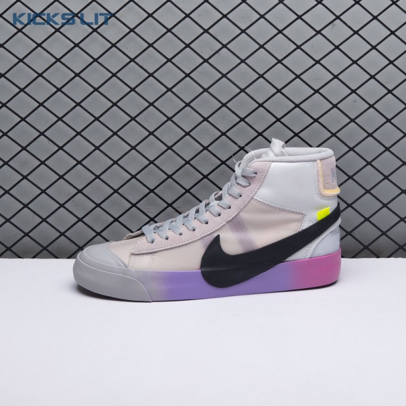 Nike Blazer Mid Off-White Wolf Grey Serena Queen AA3832-002 Unisex Nike Blazer Mid Off-White Wolf Grey Serena Queen AA3832-002 Unisex