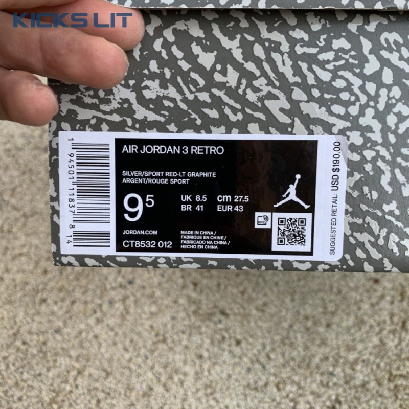 Air Jordan 3 Retro 'Cool Grey' 2021 Men's Air Jordan 3 Retro 'Cool Grey' 2021 Men's