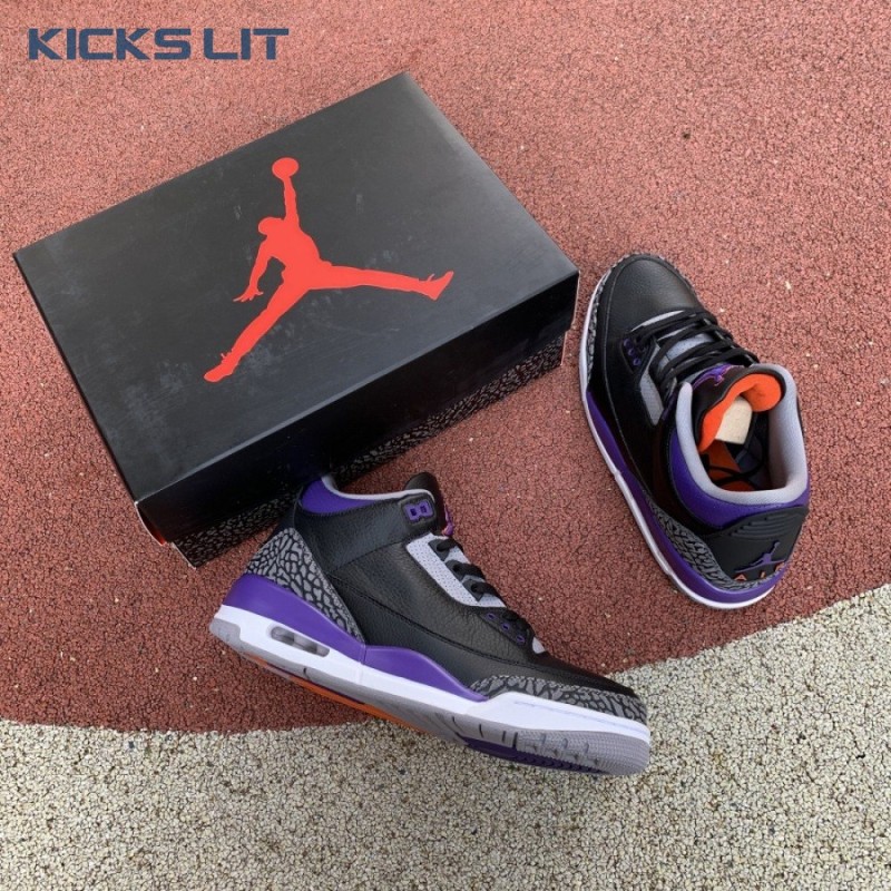 Air Jordan 3 Retro 'Court Purple' Men's Air Jordan 3 Retro 'Court Purple' Men's