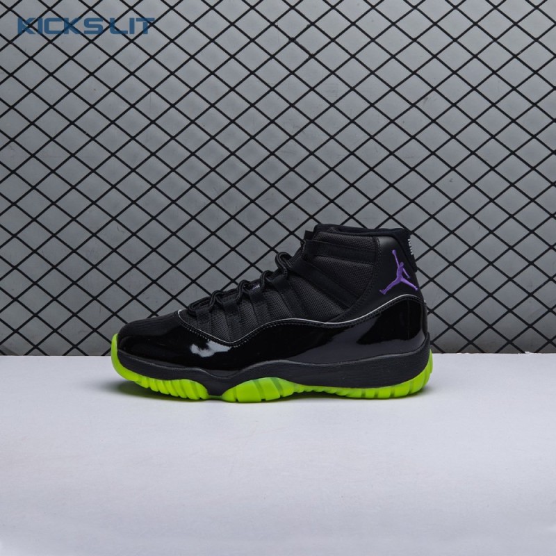 Air Jordan 11 GS Black Barely Volt Men's Air Jordan 11 GS Black Barely Volt Men's