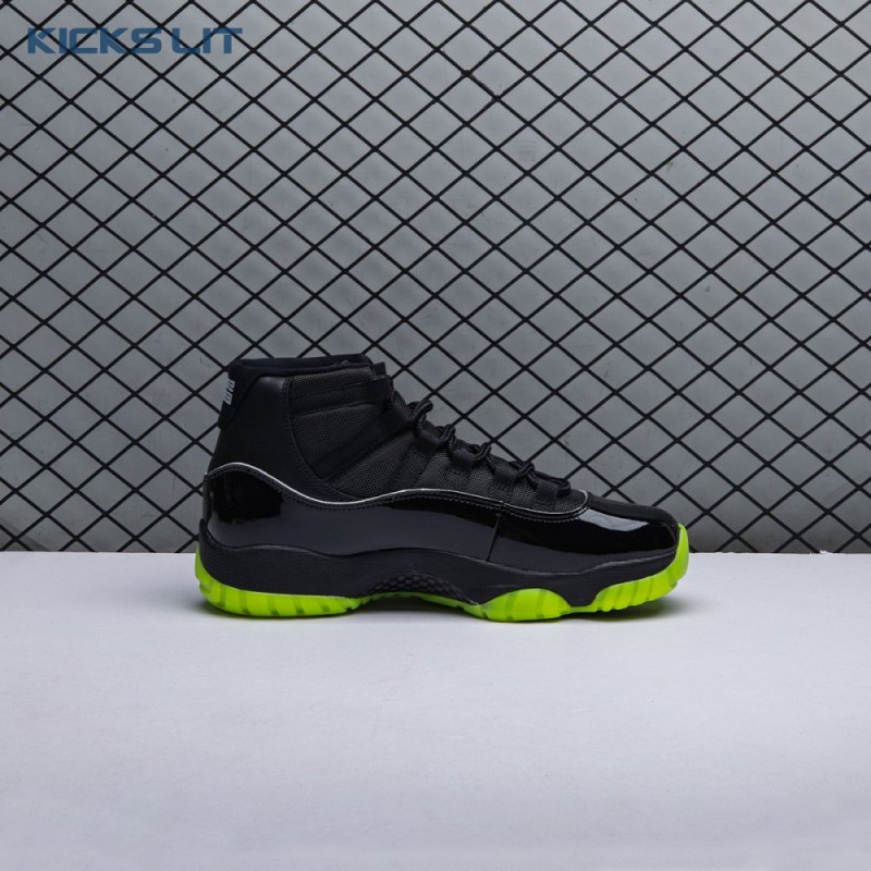 Air Jordan 11 GS Black Barely Volt Men's Air Jordan 11 GS Black Barely Volt Men's